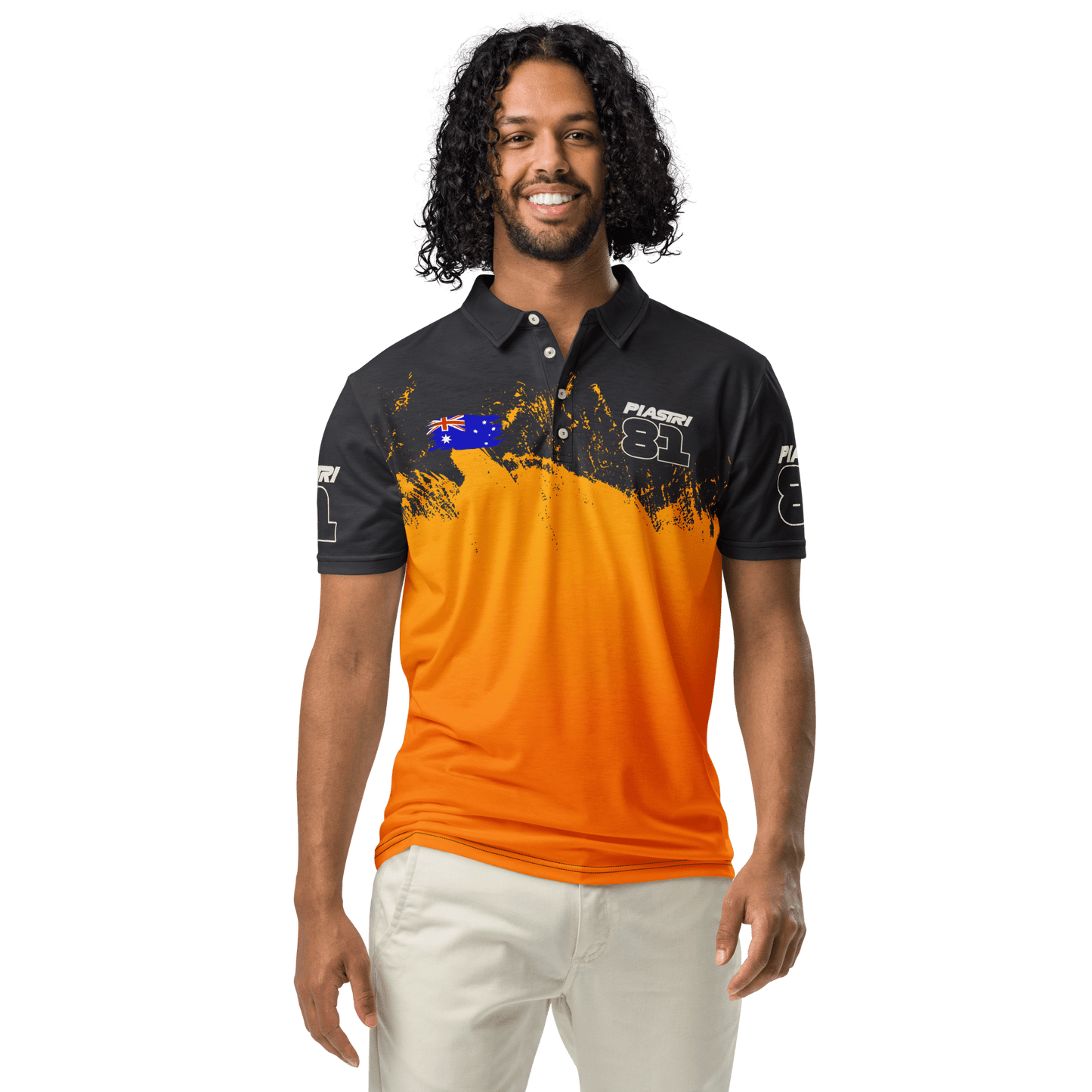 Oscar Piastri 81 Formula Racing Team Polo Shirt - Men's - Mooving Merch
