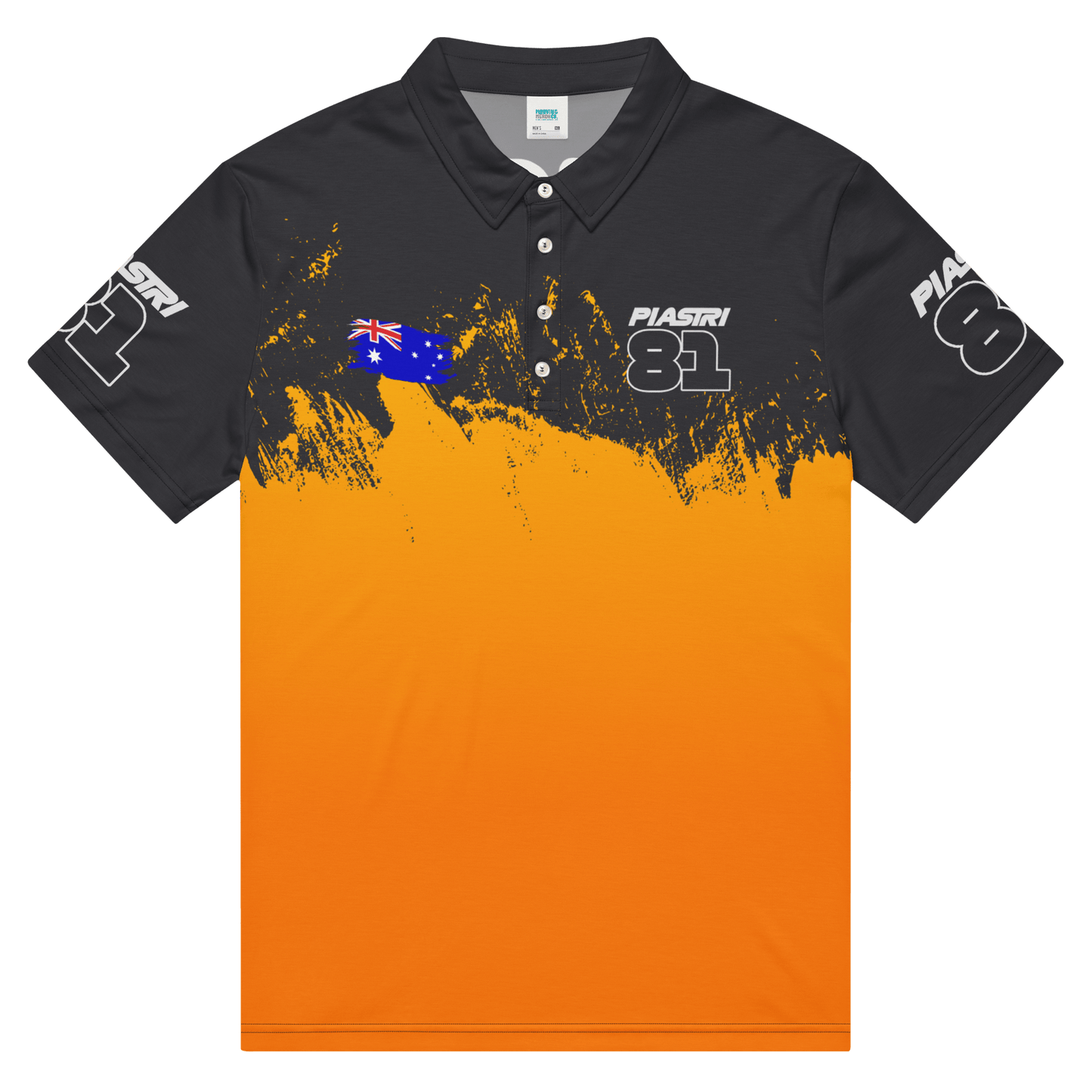 Oscar Piastri 81 Formula Racing Team Polo Shirt - Men's - Mooving Merch