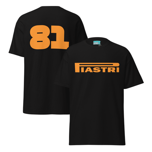 Oscar Piastri 81 Racing T-Shirt - 12 Cols - Unisex S to 5XL - Mooving Merch
