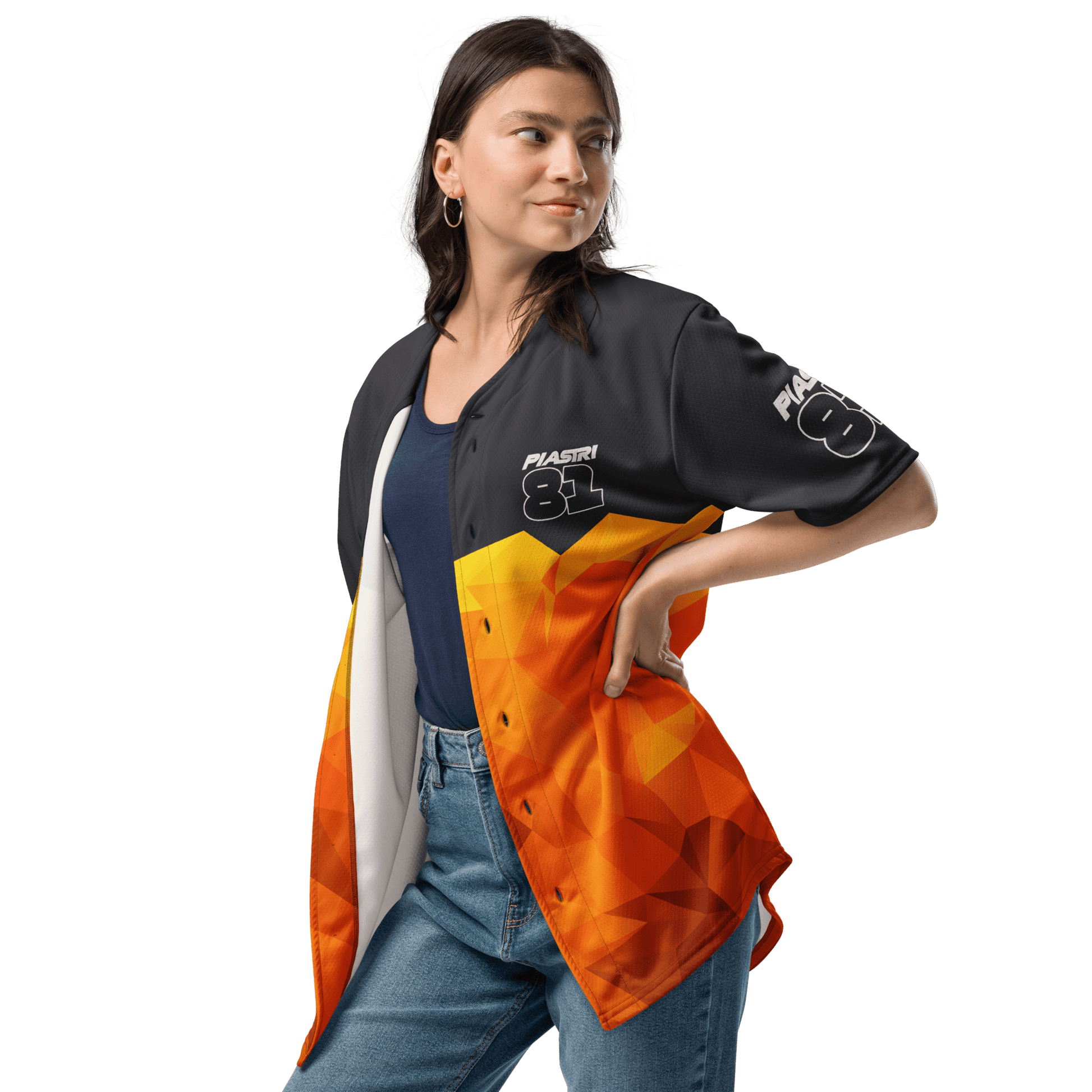 Oscar Piastri 81 Racing Team Baseball Jersey - Unisex - 2XS to 6XL - Mooving Merch