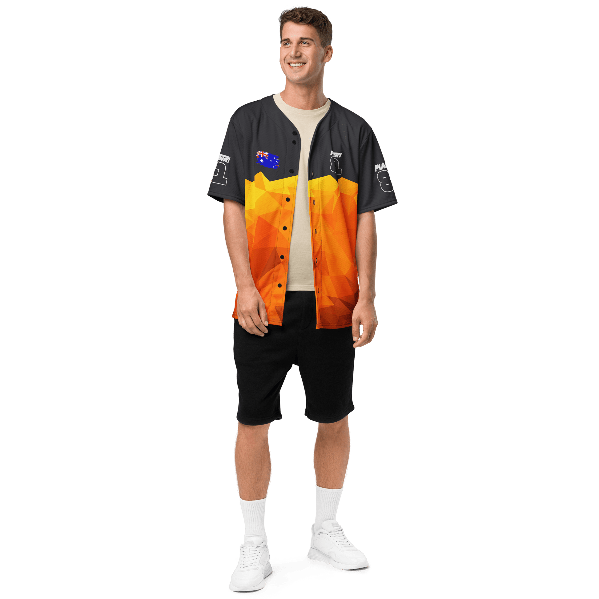 Oscar Piastri 81 Racing Team Baseball Jersey - Unisex - 2XS to 6XL - Mooving Merch