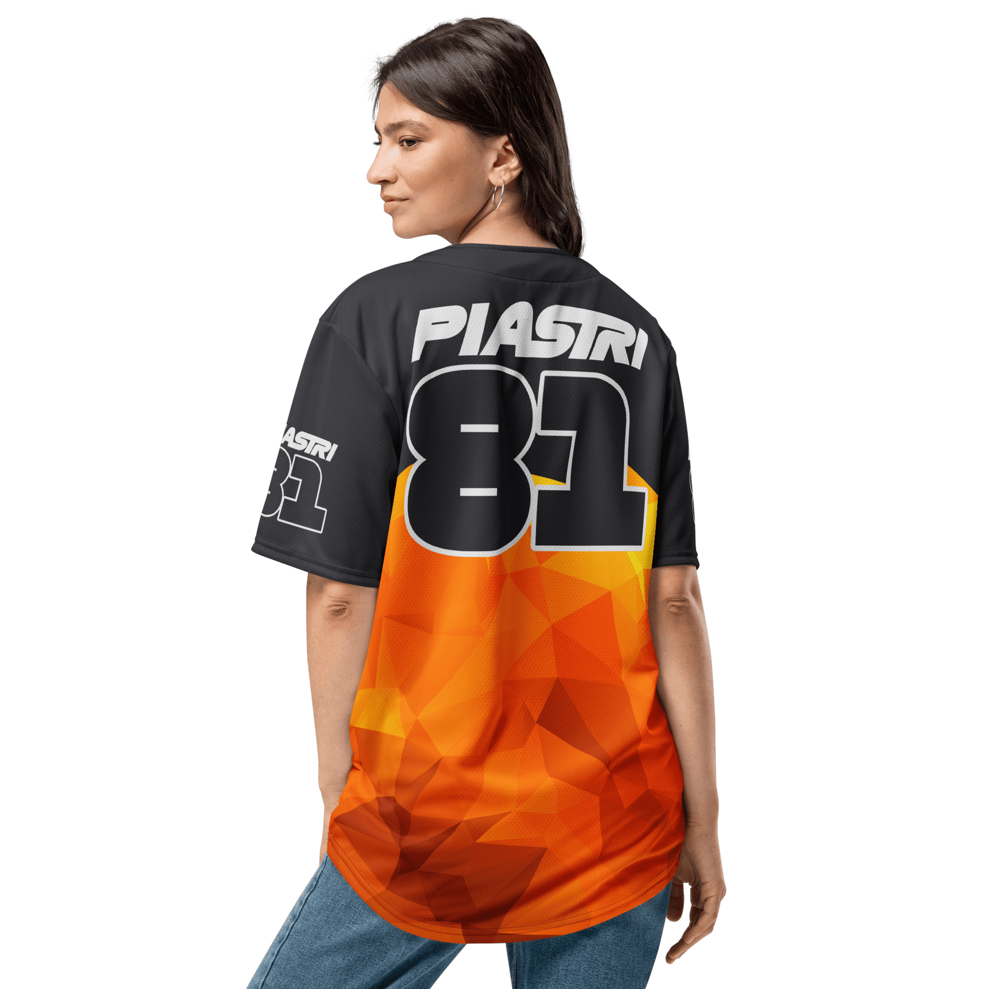 Oscar Piastri 81 Racing Team Baseball Jersey - Unisex - 2XS to 6XL - Mooving Merch