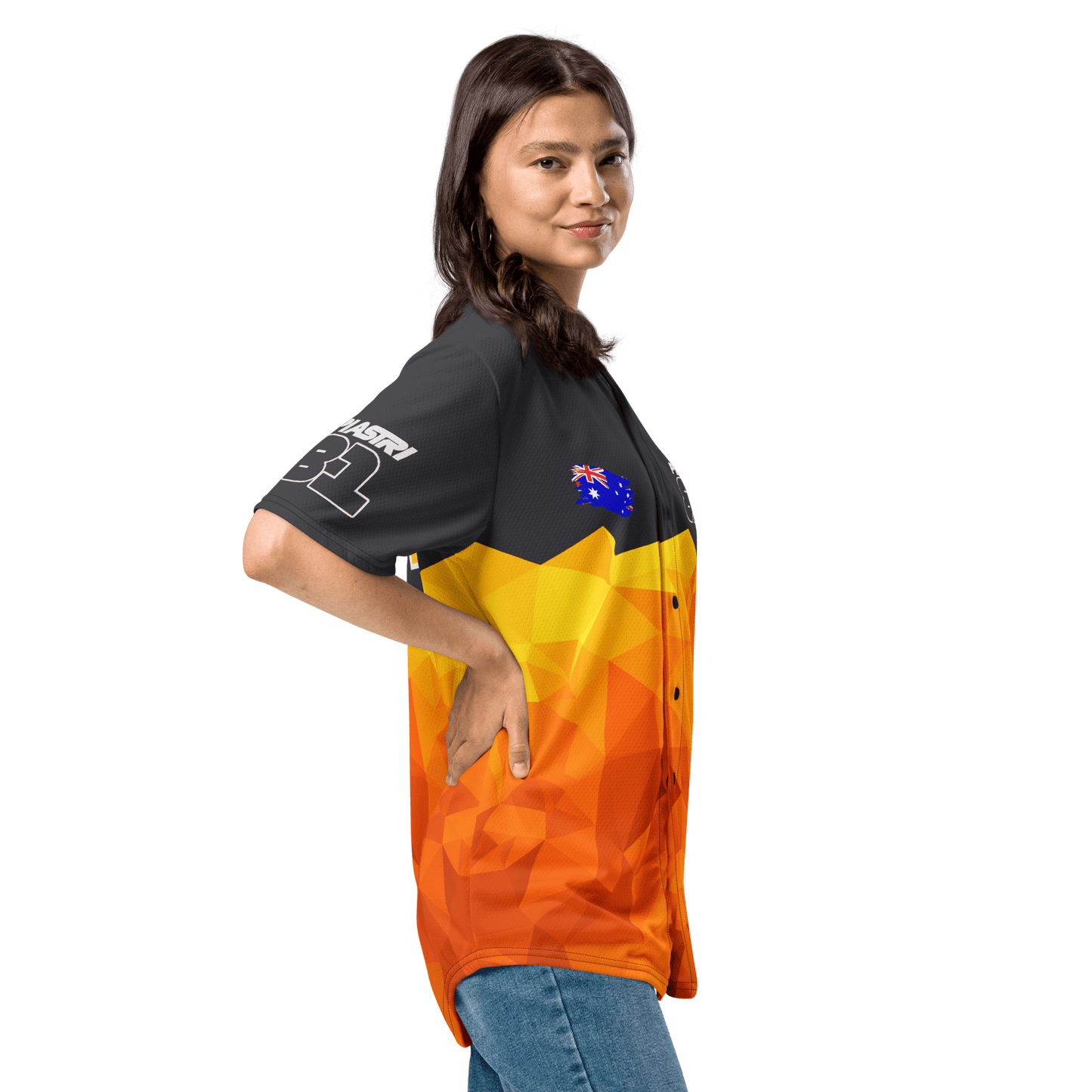 Oscar Piastri 81 Racing Team Baseball Jersey - Unisex - 2XS to 6XL - Mooving Merch