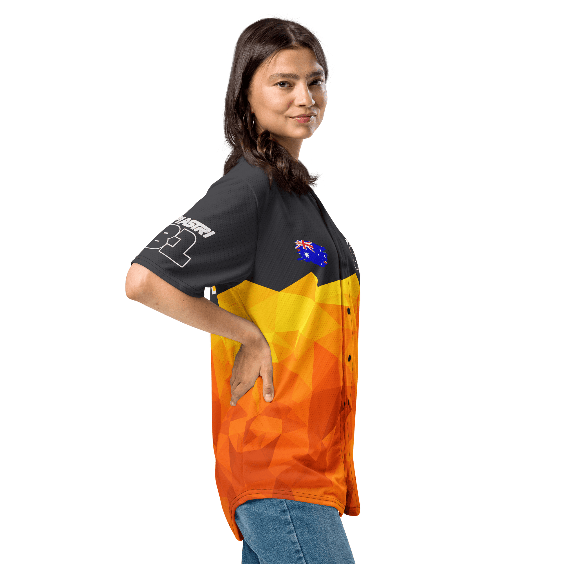 Oscar Piastri 81 Racing Team Baseball Jersey - Unisex - 2XS to 6XL - Mooving Merch