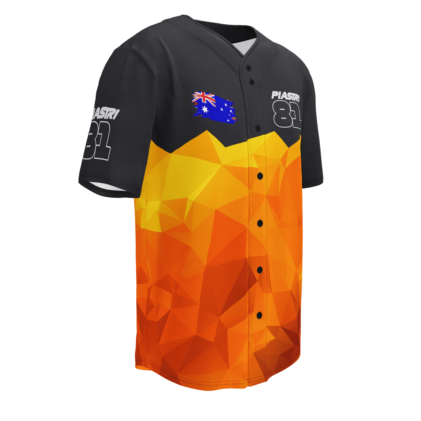 Oscar Piastri 81 Racing Team Baseball Jersey - Unisex - 2XS to 6XL - Mooving Merch