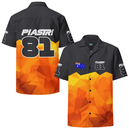 Oscar Piastri 81 Racing Team Button - Up Shirt - Unisex - 2XS to 6XL - Mooving Merch