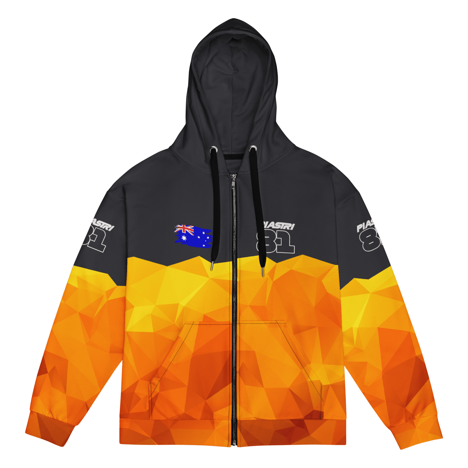 Oscar Piastri 81 Racing Team Zipped Hoodie - Unisex 2XS to 6XL - Mooving Merch