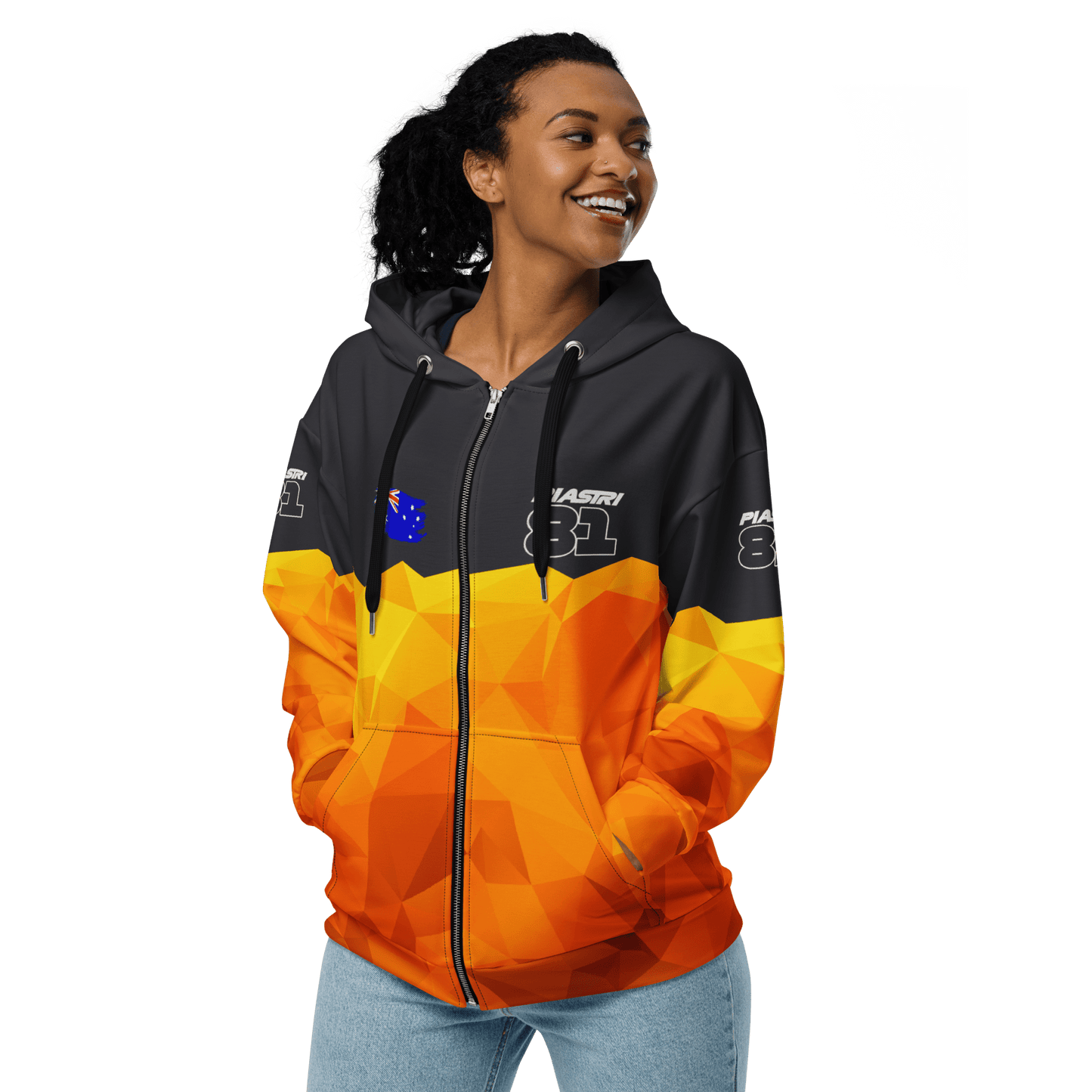 Oscar Piastri 81 Racing Team Zipped Hoodie - Unisex 2XS to 6XL - Mooving Merch