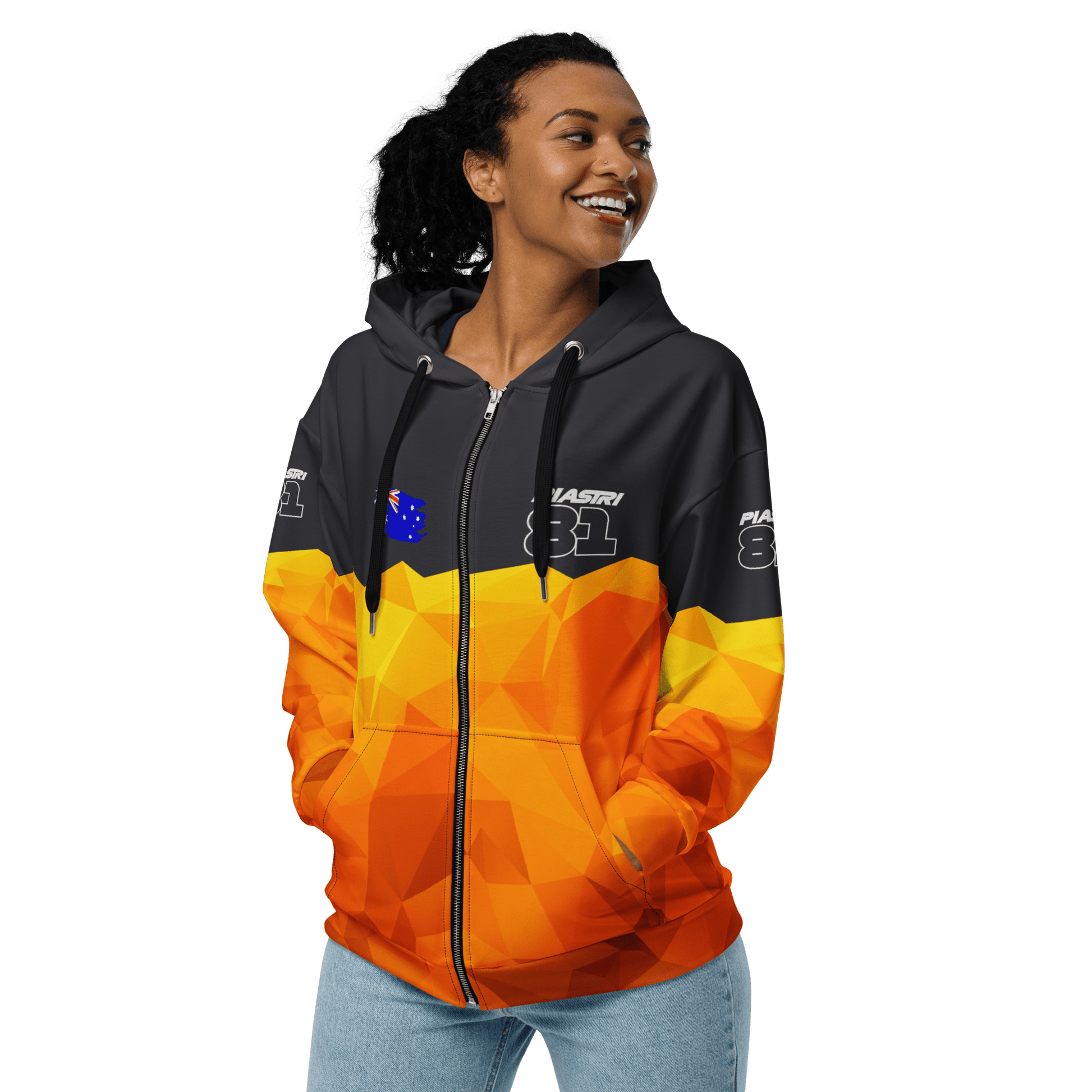 Oscar Piastri 81 Racing Team Zipped Hoodie - Unisex 2XS to 6XL - Mooving Merch