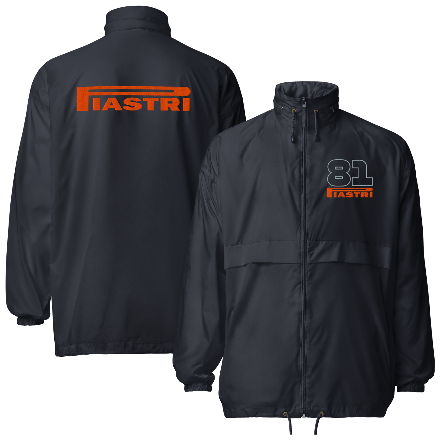 Oscar Piastri Embroidered Unisex Windbreaker - 3 Colors - Mooving Merch