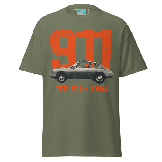 Porsche 911 Retro/Vintage T-Shirt - 12 Colours - Unisex - Mooving Merch
