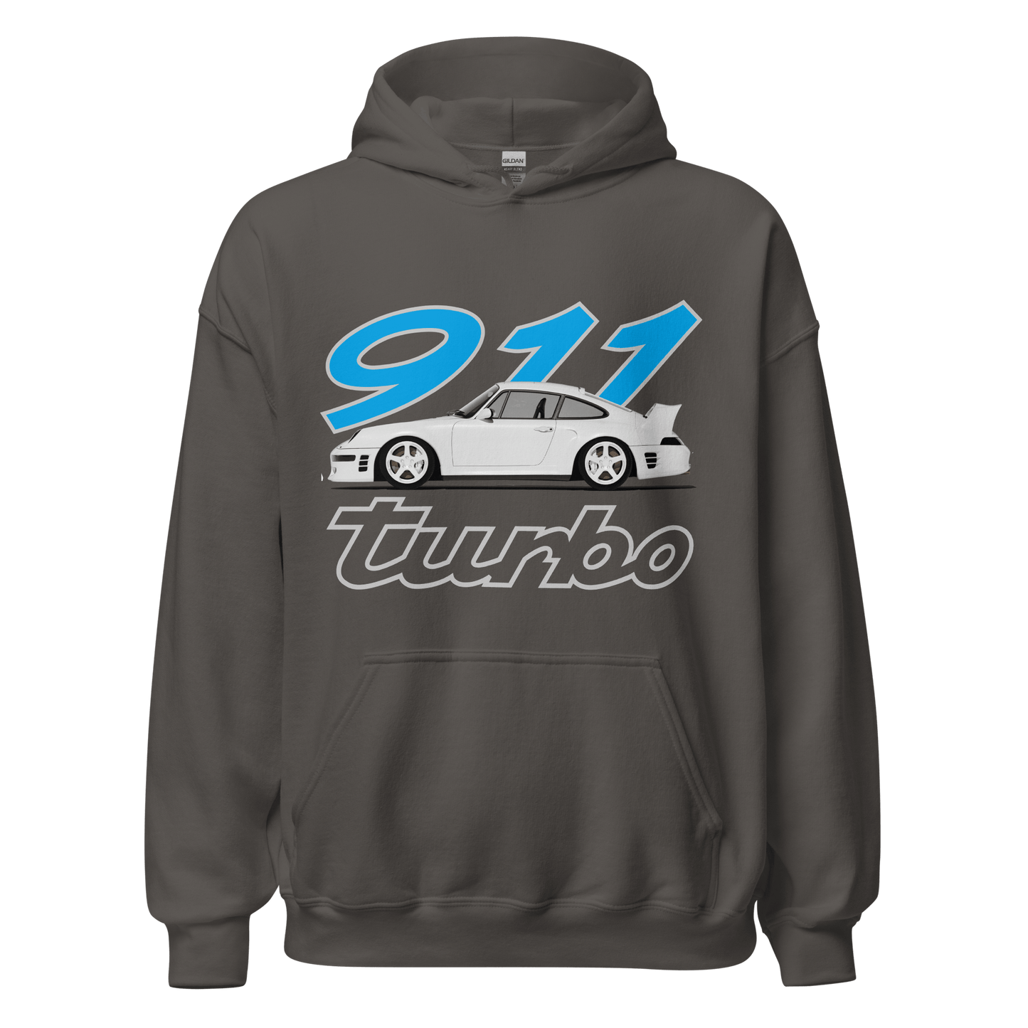 Porsche 911 Turbo Printed Hoodie - 9 Colours - S to 5XL - Mooving Merch