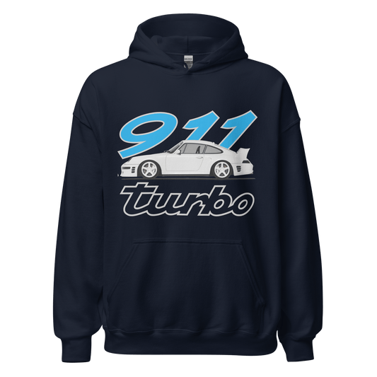 Porsche 911 Turbo Printed Hoodie - 9 Colours - S to 5XL - Mooving Merch