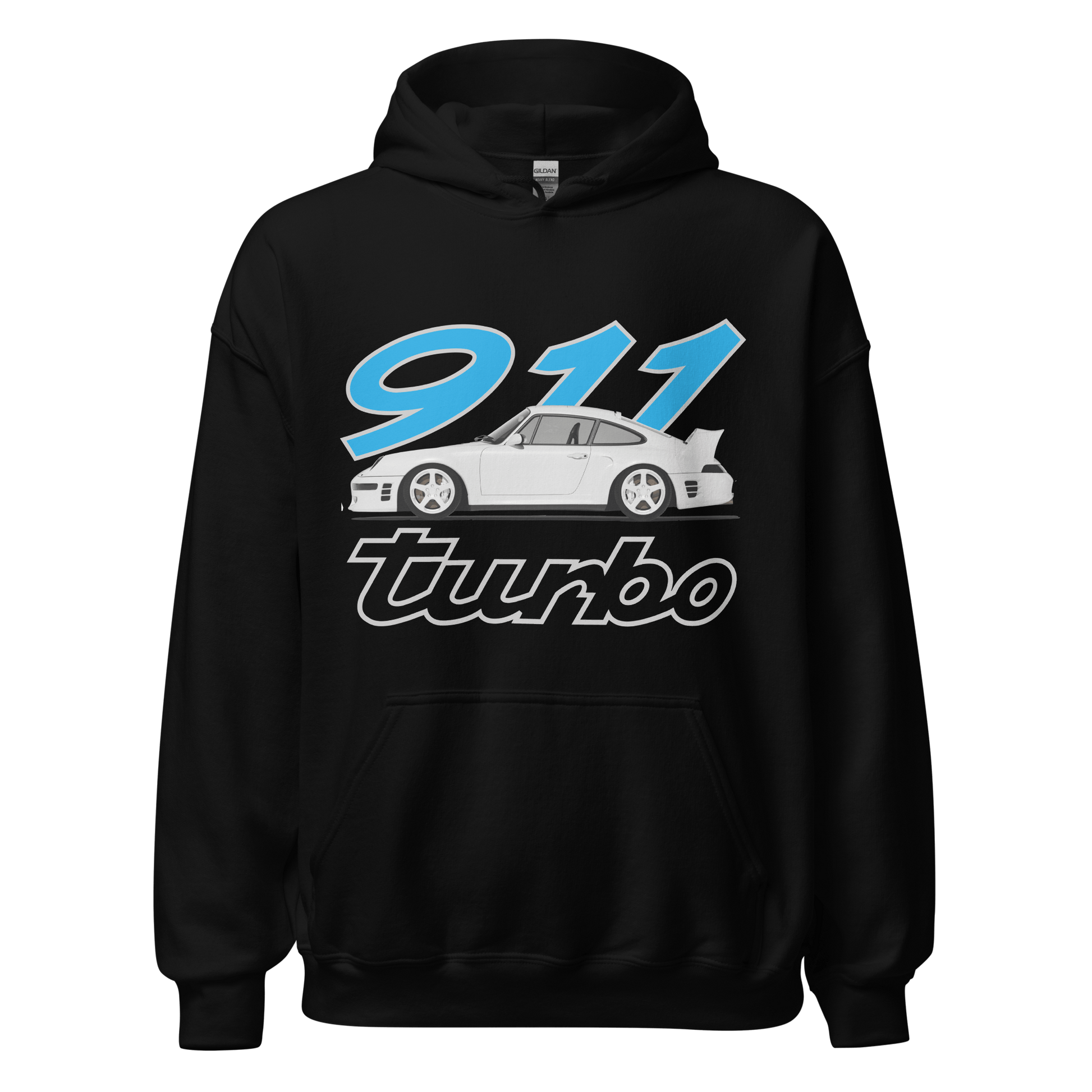 Porsche 911 Turbo Printed Hoodie - 9 Colours - S to 5XL - Mooving Merch