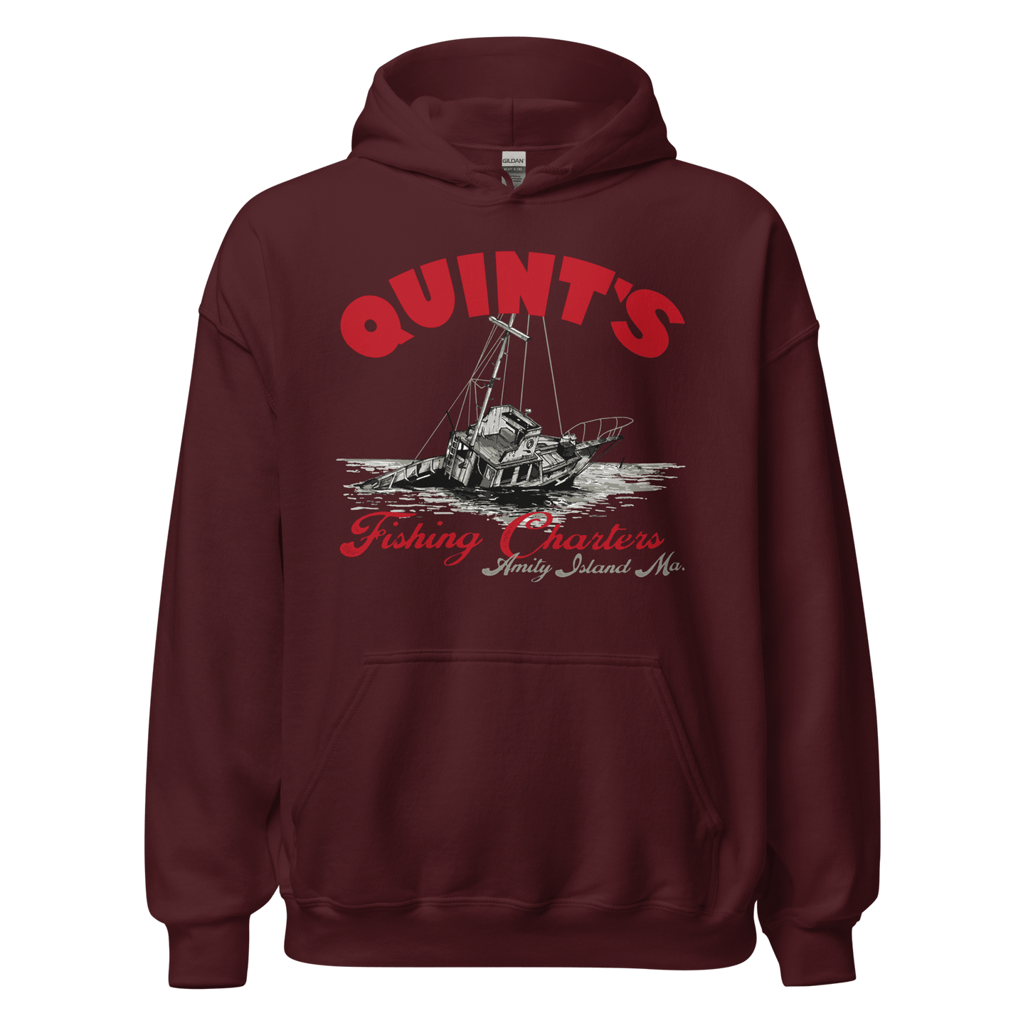 Quint's Fishing Charters Jaws Movie Hoodie - 6 Colors - Unisex - Mooving Merch