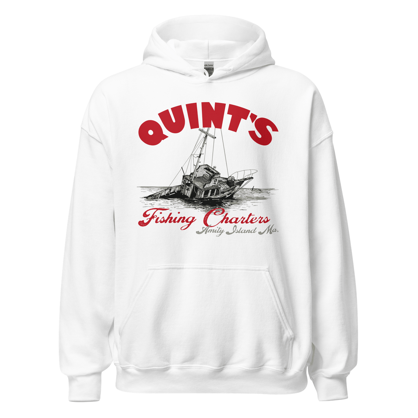 Quint's Fishing Charters Jaws Movie Hoodie - 6 Colors - Unisex - Mooving Merch