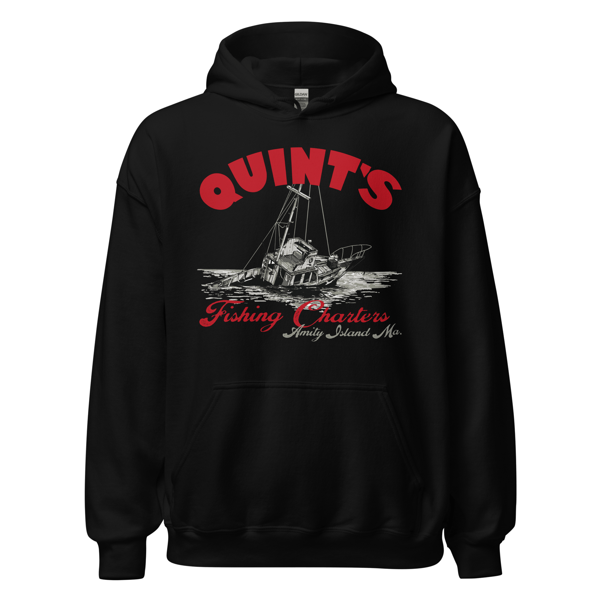 Quint's Fishing Charters Jaws Movie Hoodie - 6 Colors - Unisex - Mooving Merch