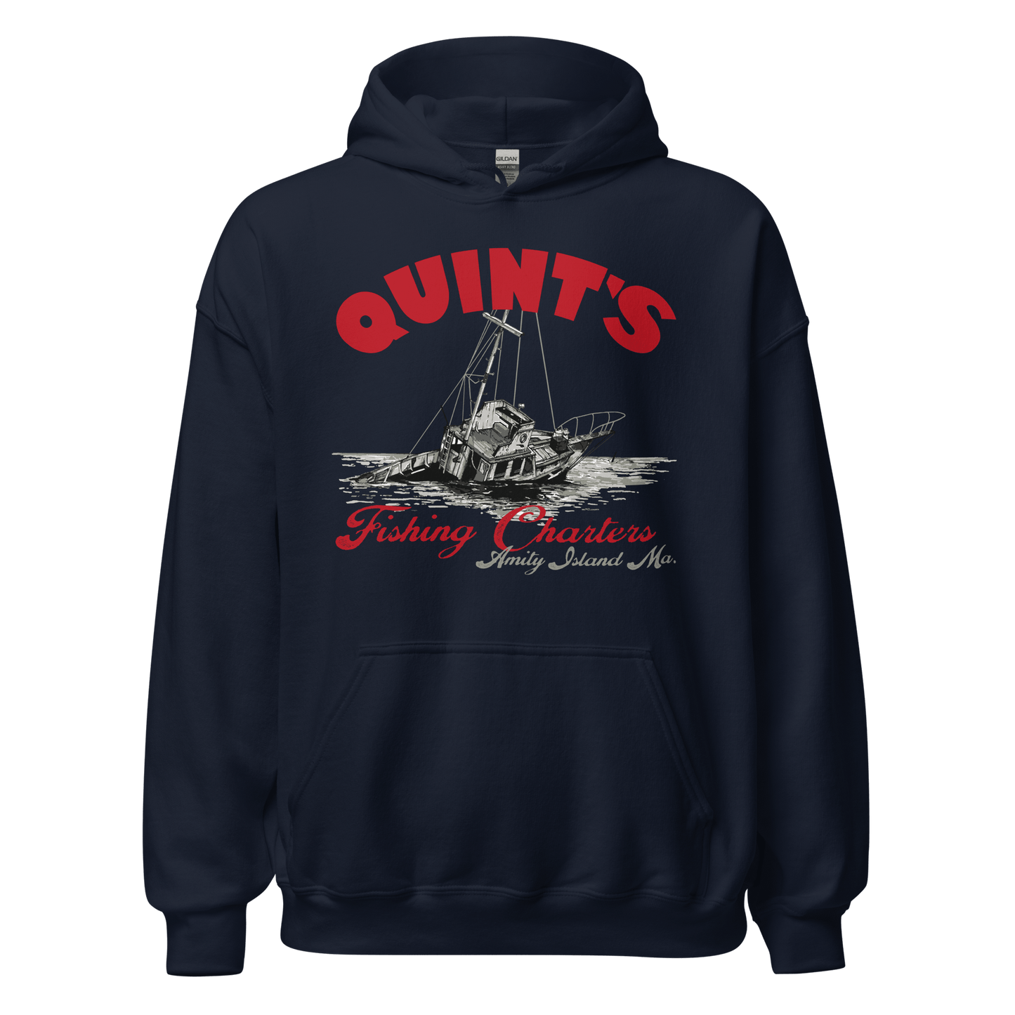 Quint's Fishing Charters Jaws Movie Hoodie - 6 Colors - Unisex - Mooving Merch