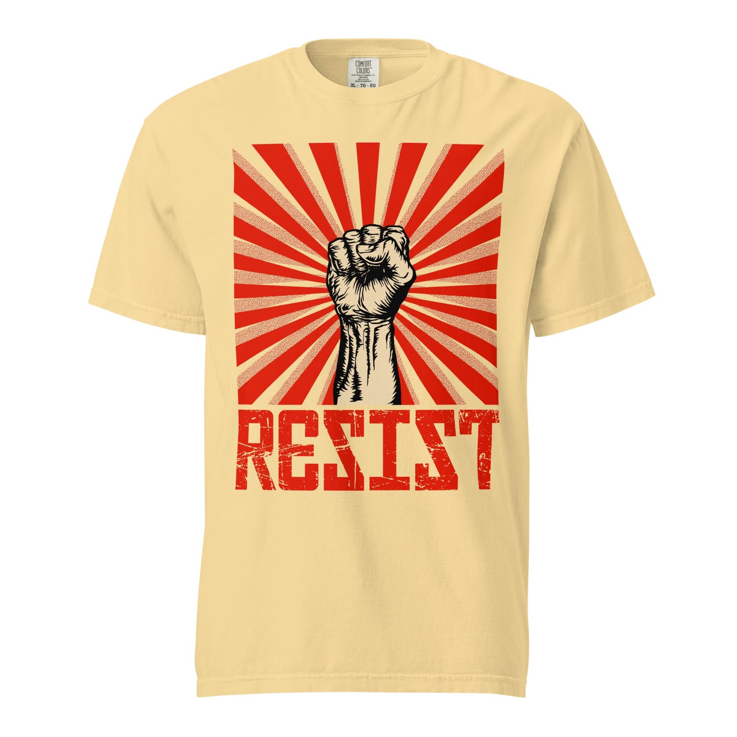 Resist Statement Premium Heavyweight T-Shirt - Unisex - Mooving Merch