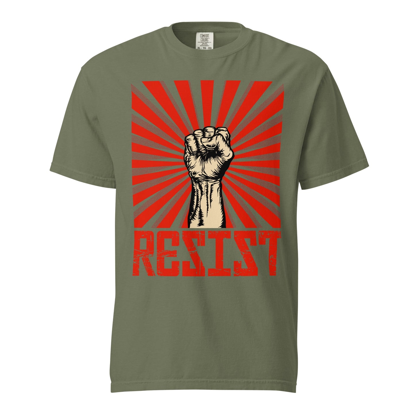Resist Statement Premium Heavyweight T-Shirt - Unisex - Mooving Merch