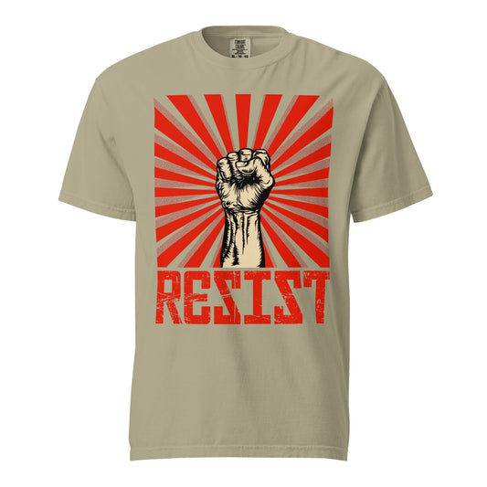 Resist Statement Premium Heavyweight T-Shirt - Unisex - Mooving Merch