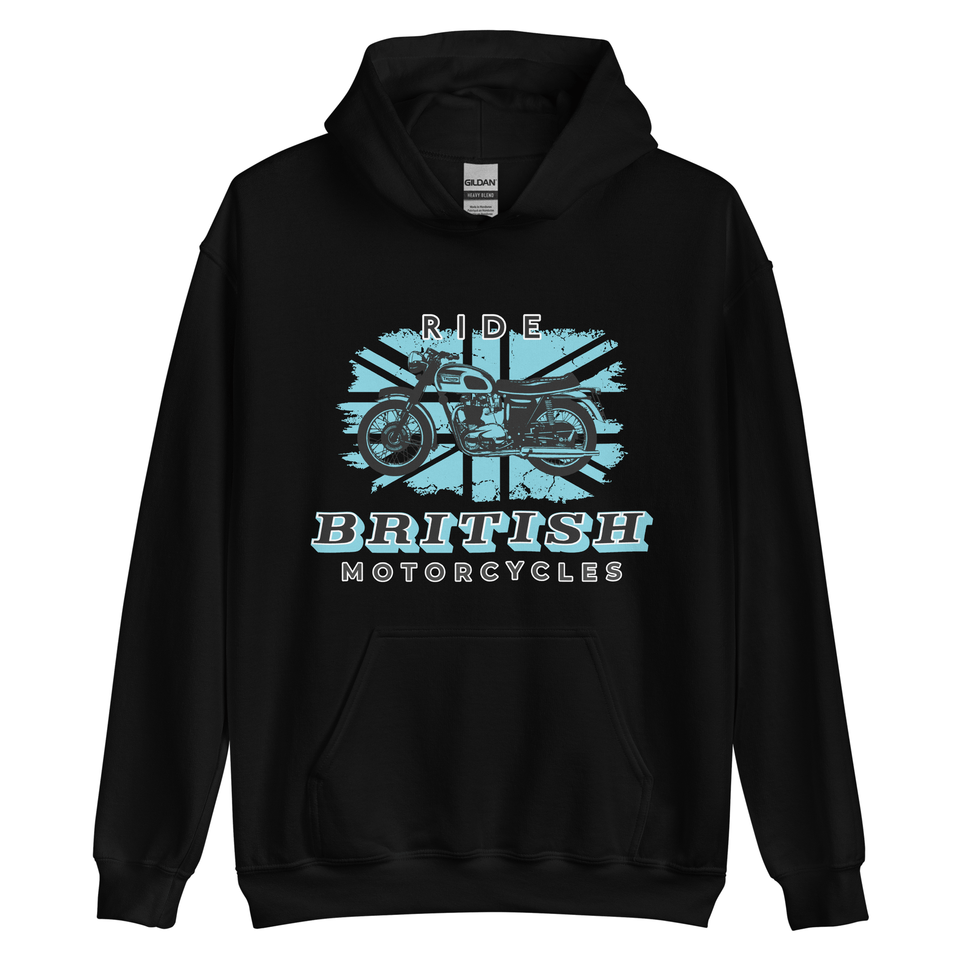Ride British Motorcycles Vintage Retro T - Hoodie - 9 Colours - S to 5XL - Mooving Merch