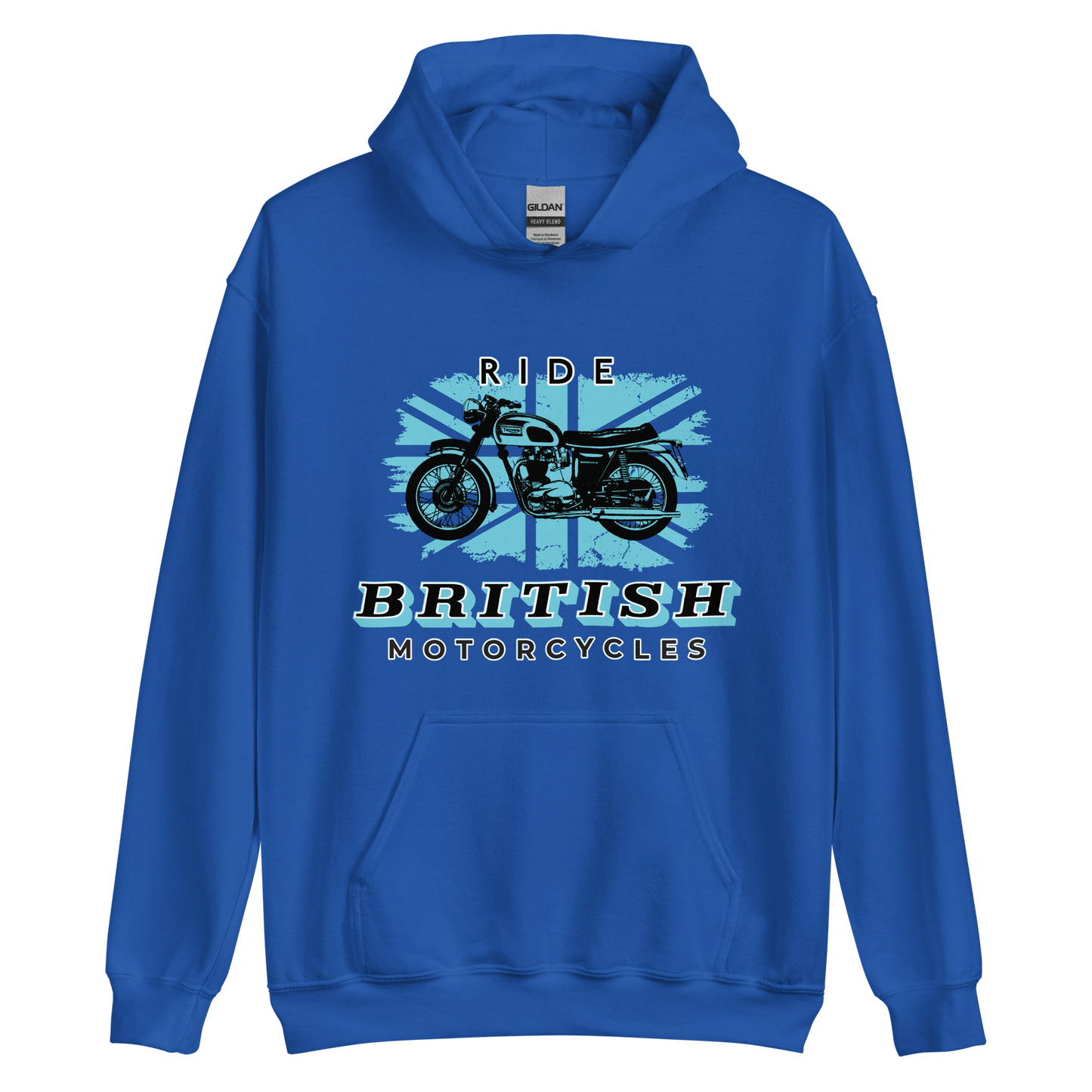 Ride British Motorcycles Vintage Retro T - Hoodie - 9 Colours - S to 5XL - Mooving Merch