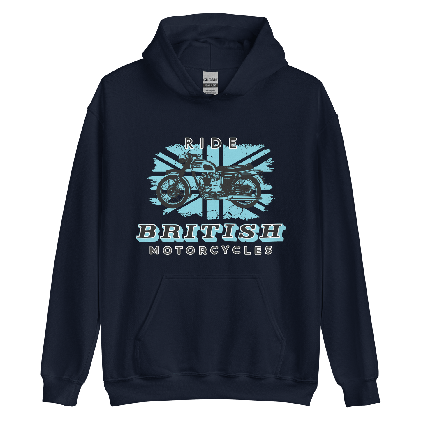 Ride British Motorcycles Vintage Retro T - Hoodie - 9 Colours - S to 5XL - Mooving Merch
