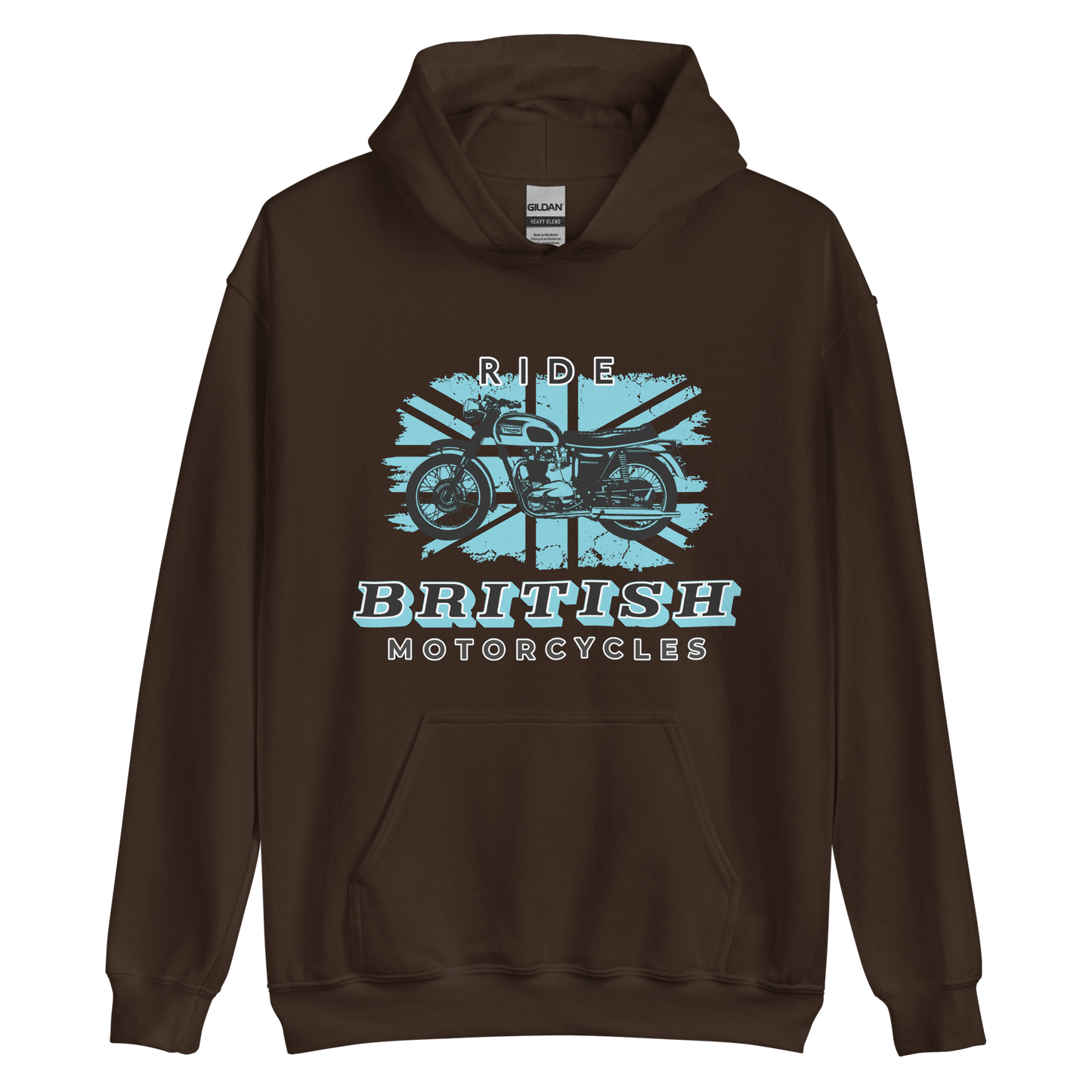 Ride British Motorcycles Vintage Retro T - Hoodie - 9 Colours - S to 5XL - Mooving Merch