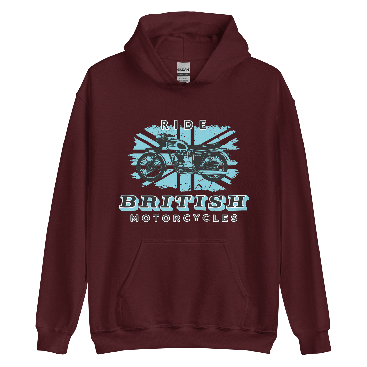Ride British Motorcycles Vintage Retro T - Hoodie - 9 Colours - S to 5XL - Mooving Merch