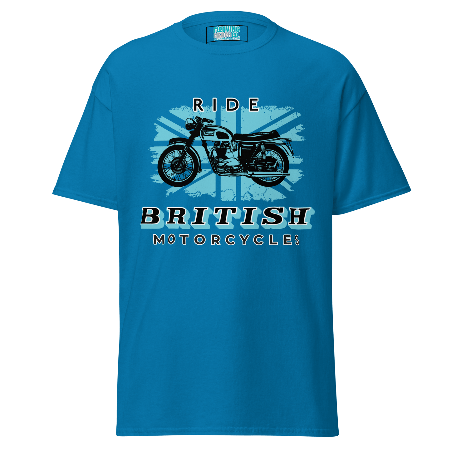Ride British Motorcycles Vintage Retro T-Shirt - 10 Colours - S to 5XL - Mooving Merch