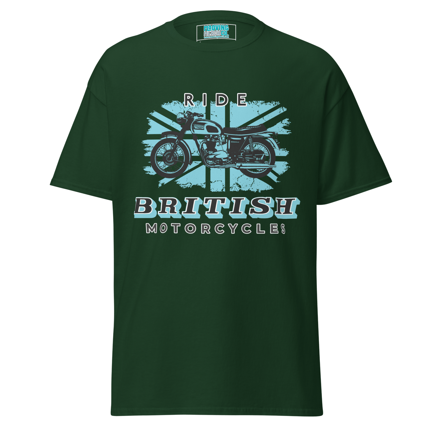 Ride British Motorcycles Vintage Retro T-Shirt - 10 Colours - S to 5XL - Mooving Merch