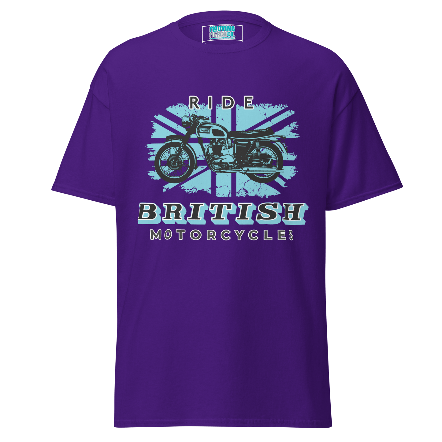 Ride British Motorcycles Vintage Retro T-Shirt - 10 Colours - S to 5XL - Mooving Merch