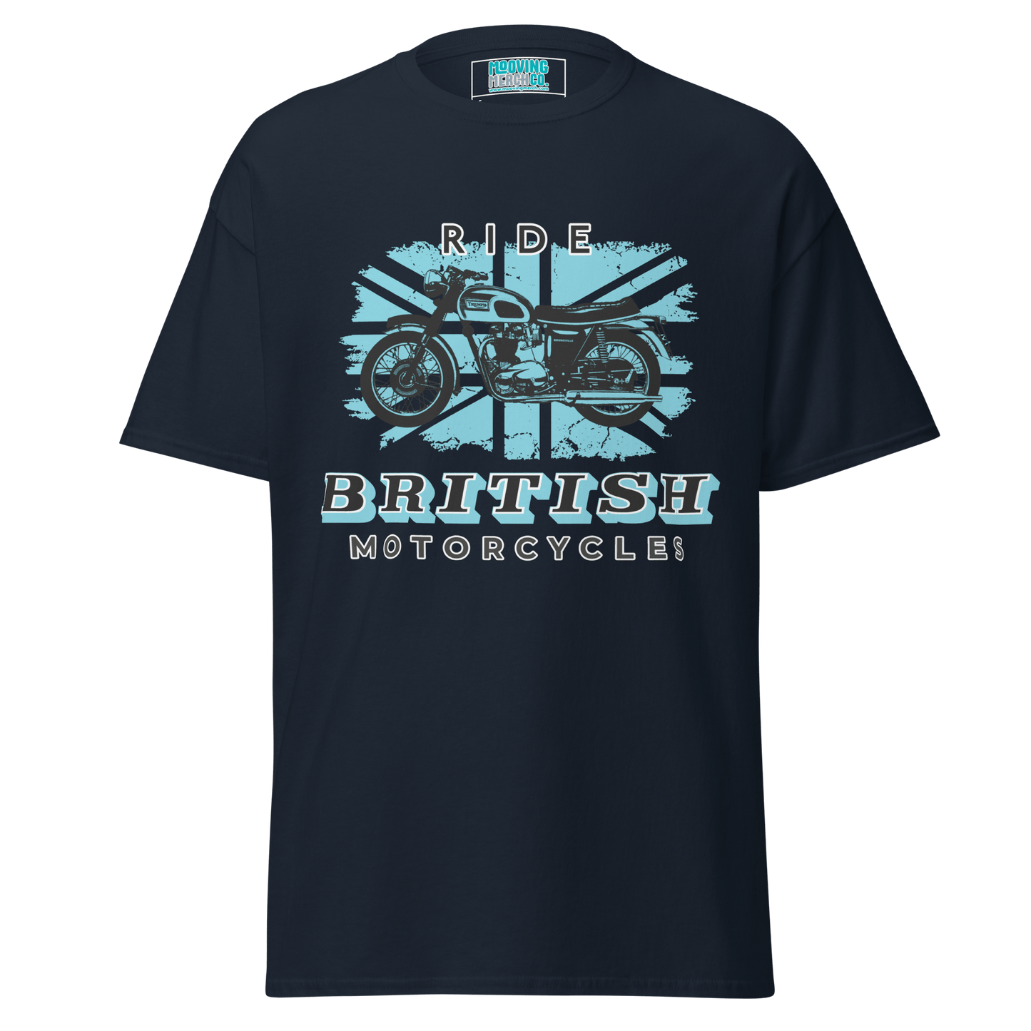 Ride British Motorcycles Vintage Retro T-Shirt - 10 Colours - S to 5XL - Mooving Merch