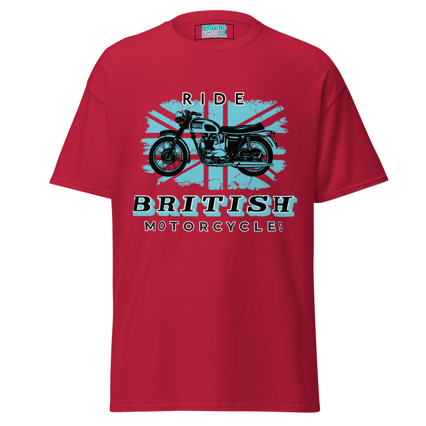 Ride British Motorcycles Vintage Retro T-Shirt - 10 Colours - S to 5XL - Mooving Merch