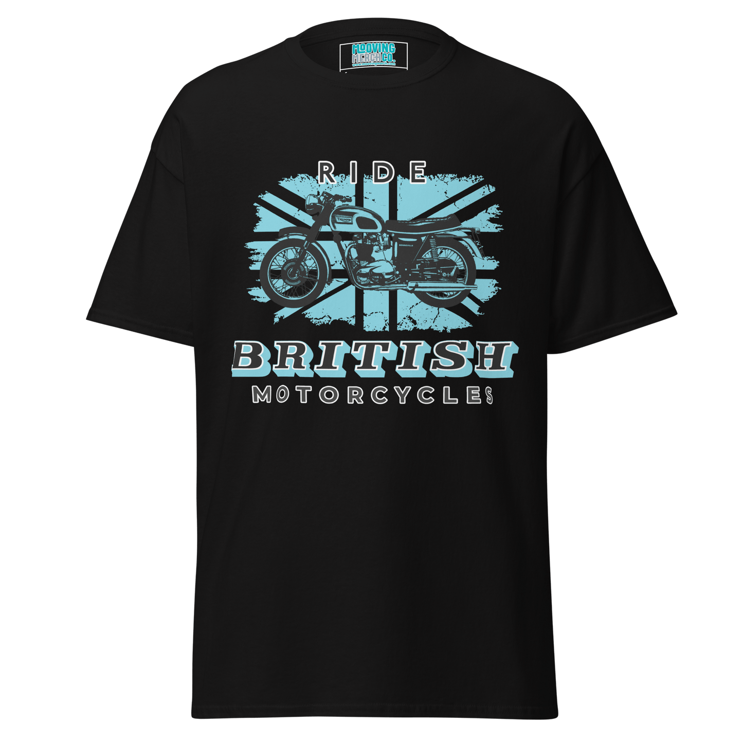 Ride British Motorcycles Vintage Retro T-Shirt - 10 Colours - S to 5XL - Mooving Merch