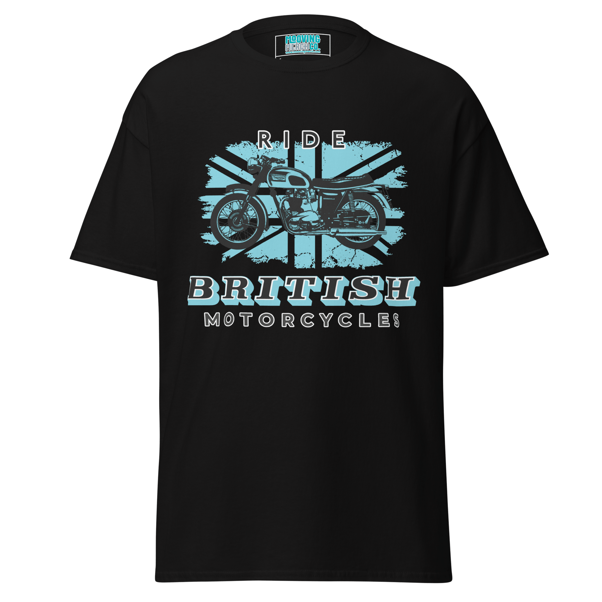 Ride British Motorcycles Vintage Retro T-Shirt - 10 Colours - S to 5XL - Mooving Merch
