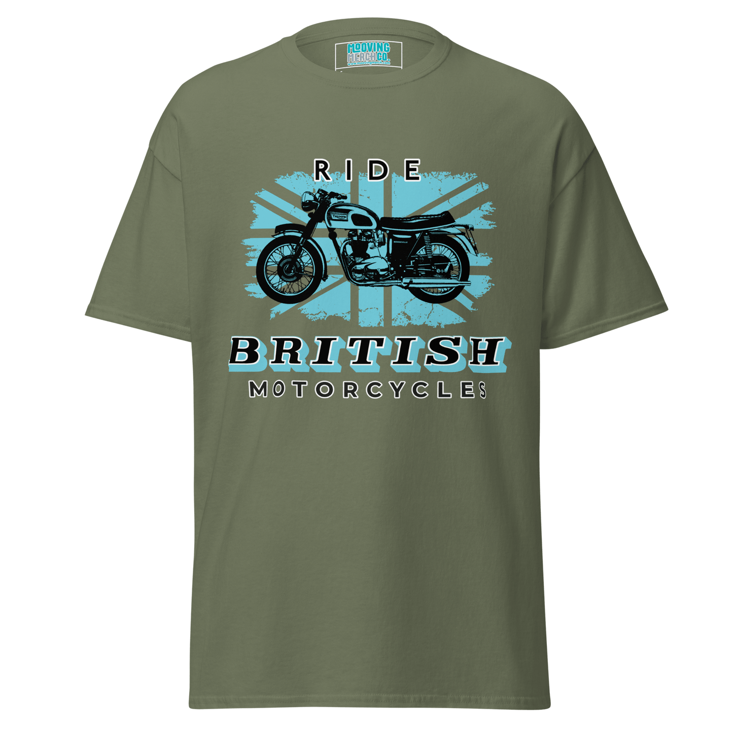 Ride British Motorcycles Vintage Retro T-Shirt - 10 Colours - S to 5XL - Mooving Merch