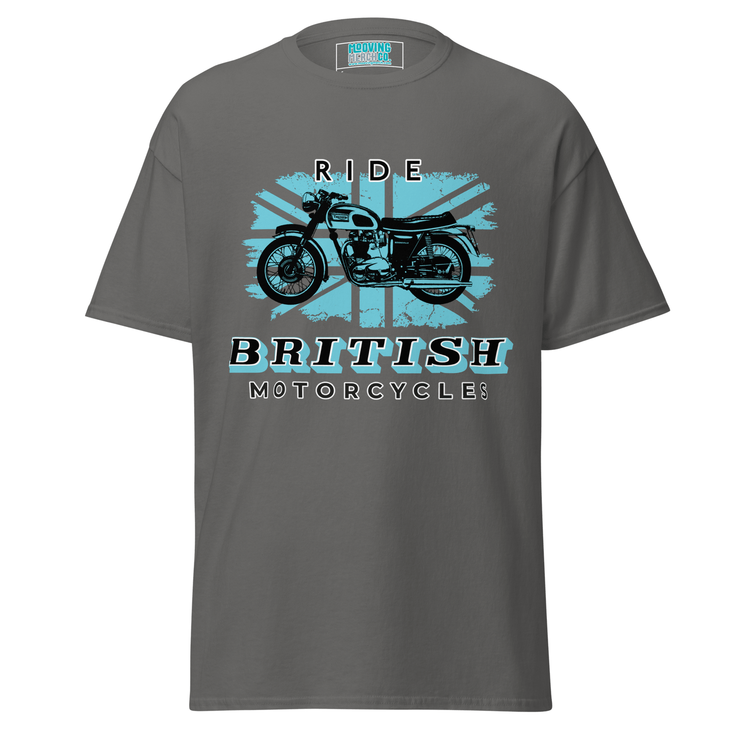 Ride British Motorcycles Vintage Retro T-Shirt - 10 Colours - S to 5XL - Mooving Merch