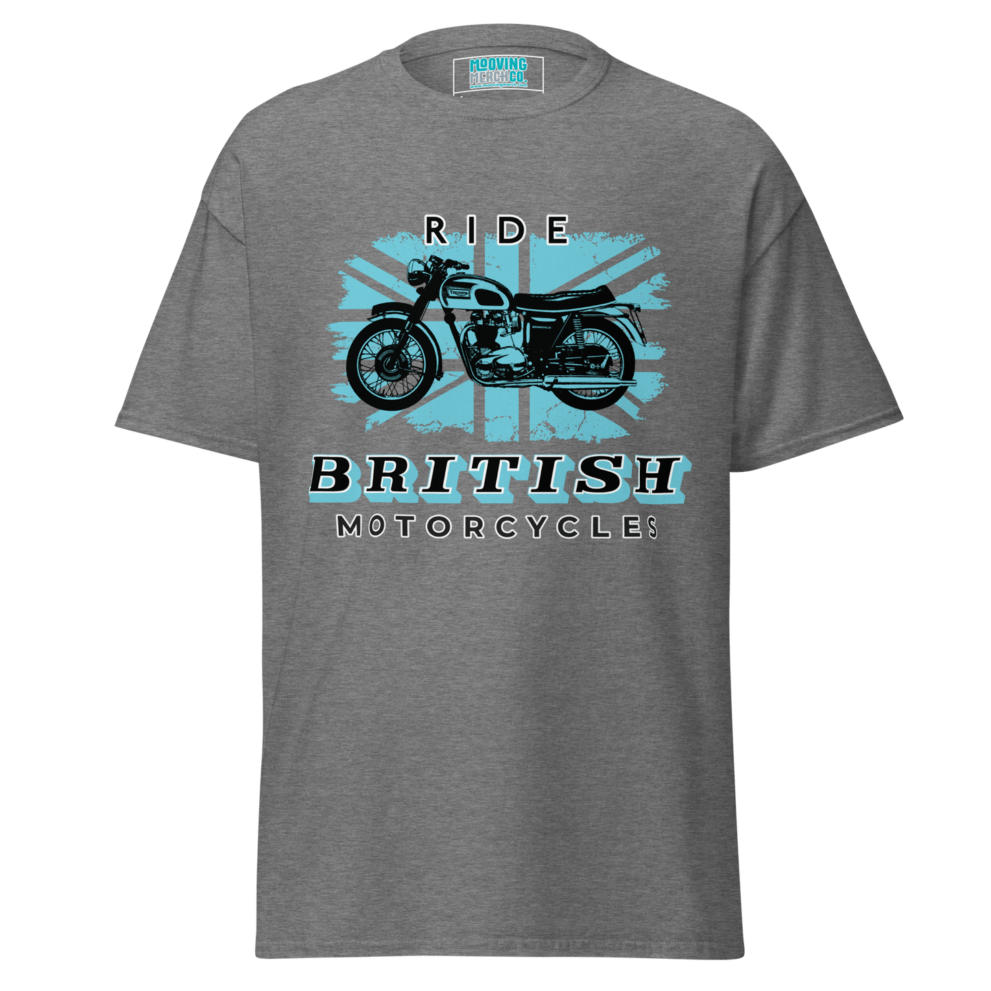 Ride British Motorcycles Vintage Retro T-Shirt - 10 Colours - S to 5XL - Mooving Merch