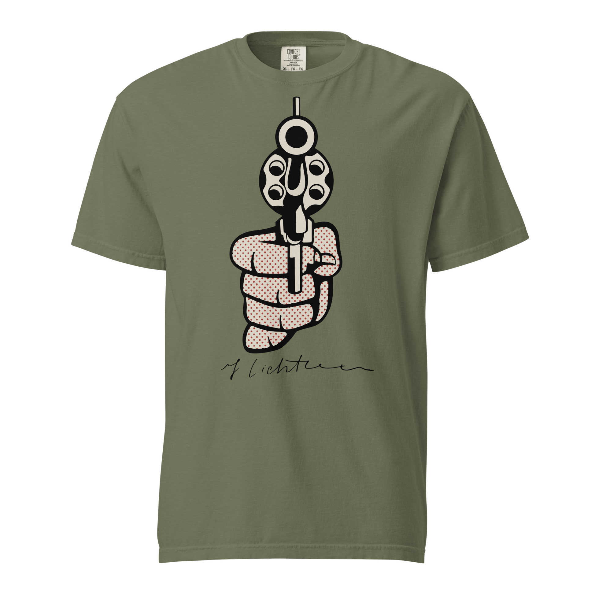 Roy Lichtenstein 'Pistol' Pop - Art Unisex T-Shirt - 12 Colors - Mooving Merch