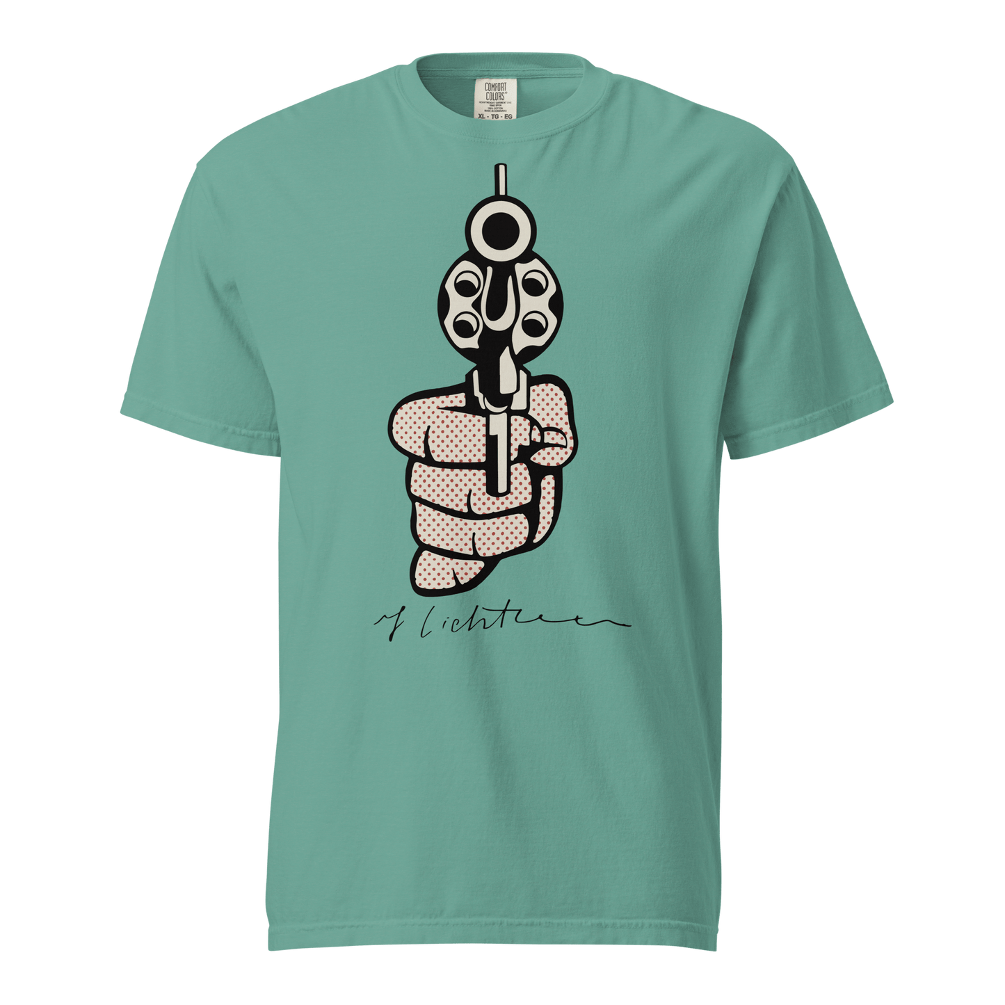 Roy Lichtenstein 'Pistol' Pop - Art Unisex T-Shirt - 12 Colors - Mooving Merch