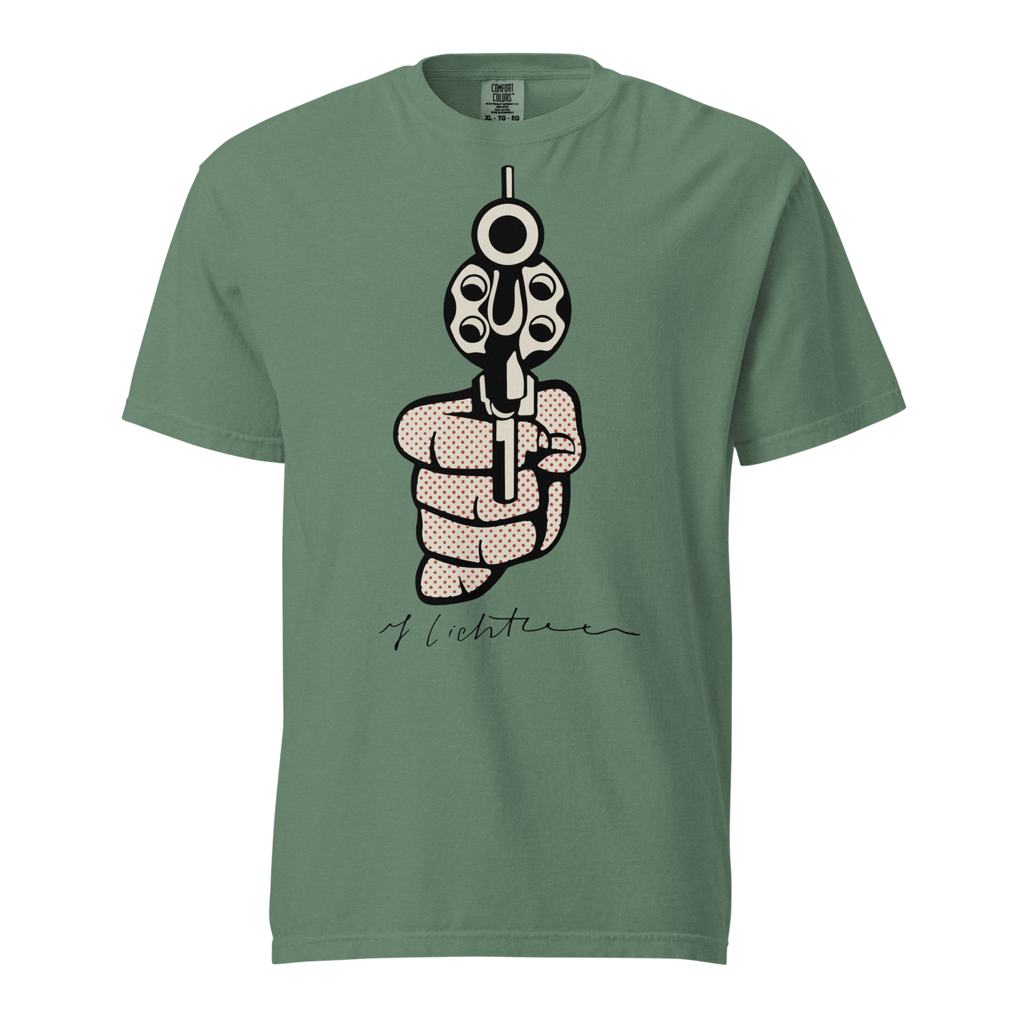 Roy Lichtenstein 'Pistol' Pop - Art Unisex T-Shirt - 12 Colors - Mooving Merch