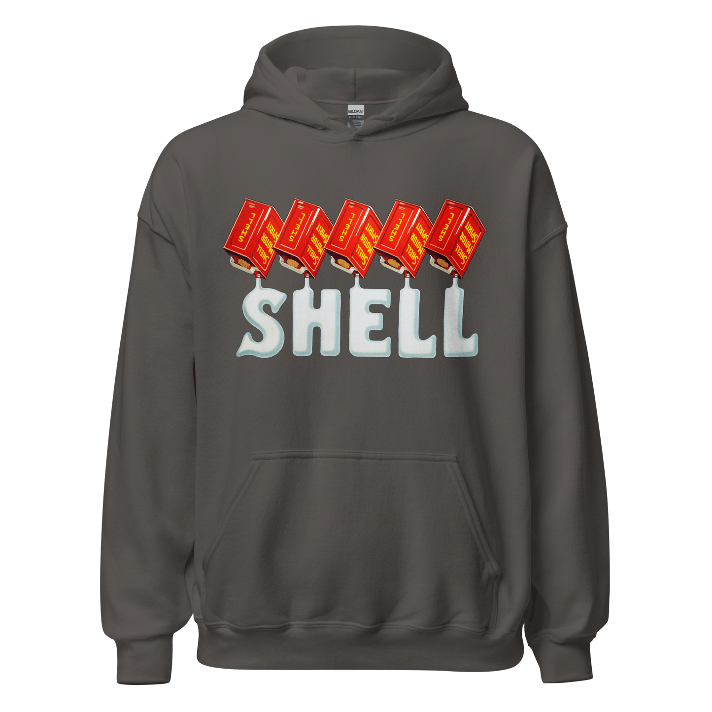 Shell Oils Retro Vintage Hoodie - 12 Colours! - Unisex S to 5XL - Mooving Merch
