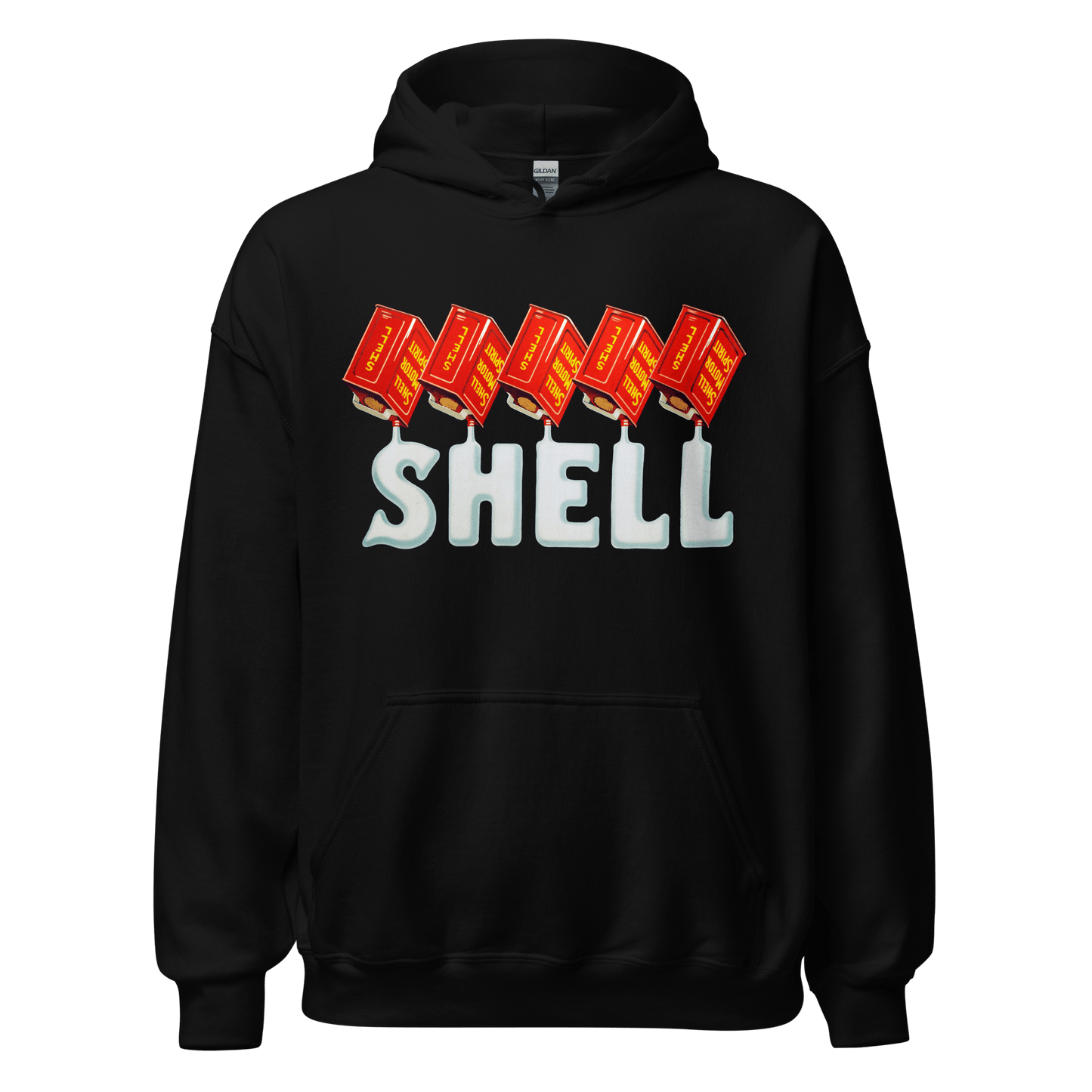 Shell Oils Retro Vintage Hoodie - 12 Colours! - Unisex S to 5XL - Mooving Merch