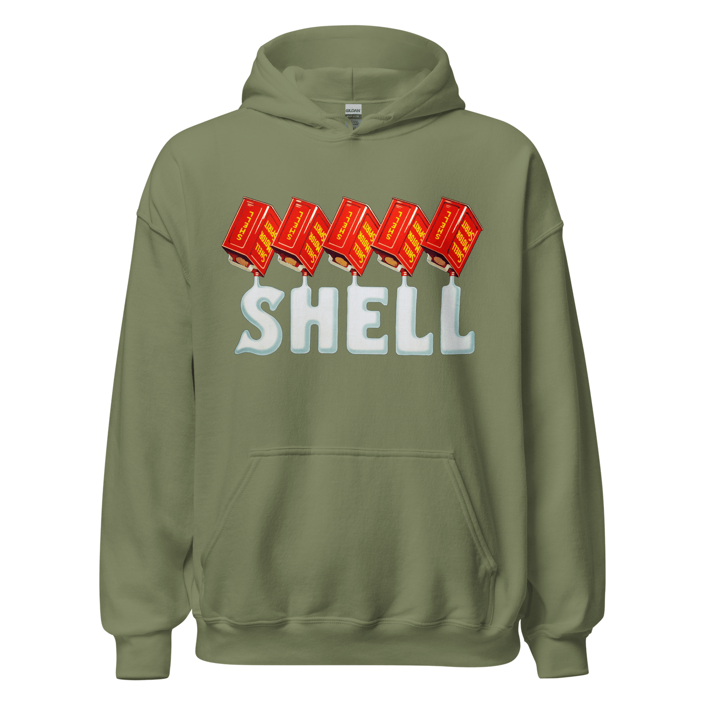 Shell Oils Retro Vintage Hoodie - 12 Colours! - Unisex S to 5XL - Mooving Merch