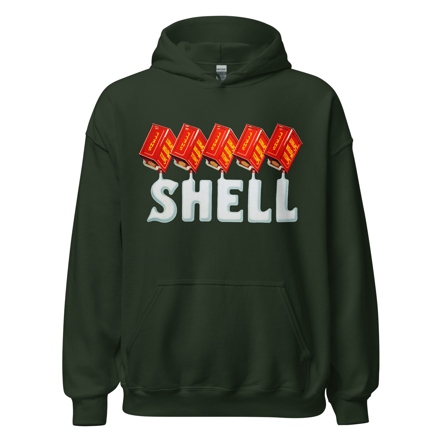 Shell Oils Retro Vintage Hoodie - 12 Colours! - Unisex S to 5XL - Mooving Merch
