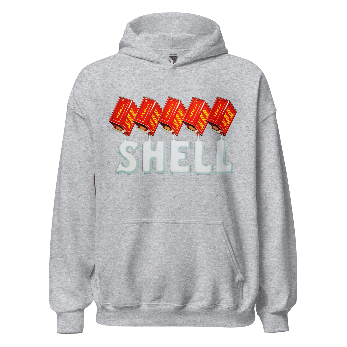 Shell Oils Retro Vintage Hoodie - 12 Colours! - Unisex S to 5XL - Mooving Merch
