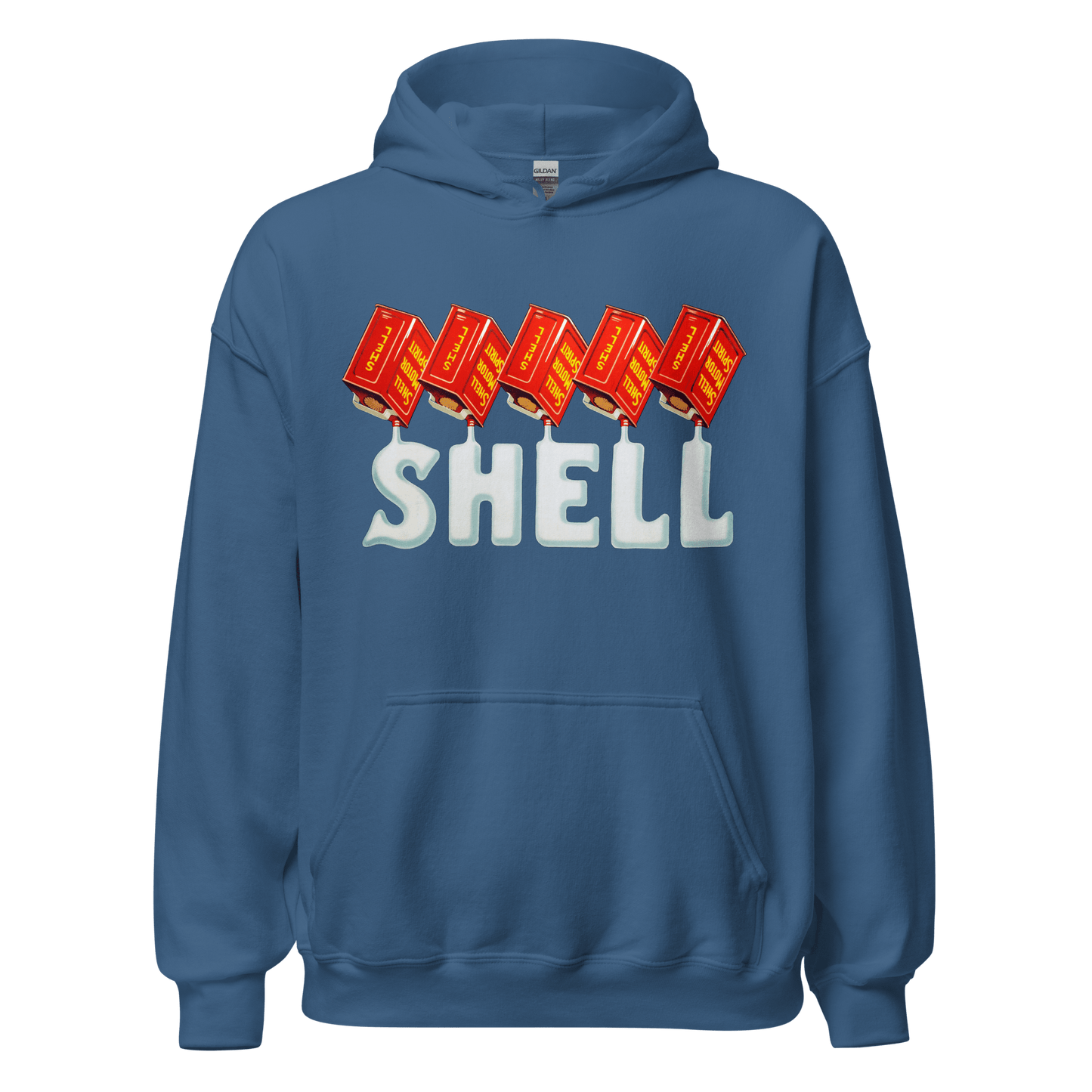 Shell Oils Retro Vintage Hoodie - 12 Colours! - Unisex S to 5XL - Mooving Merch