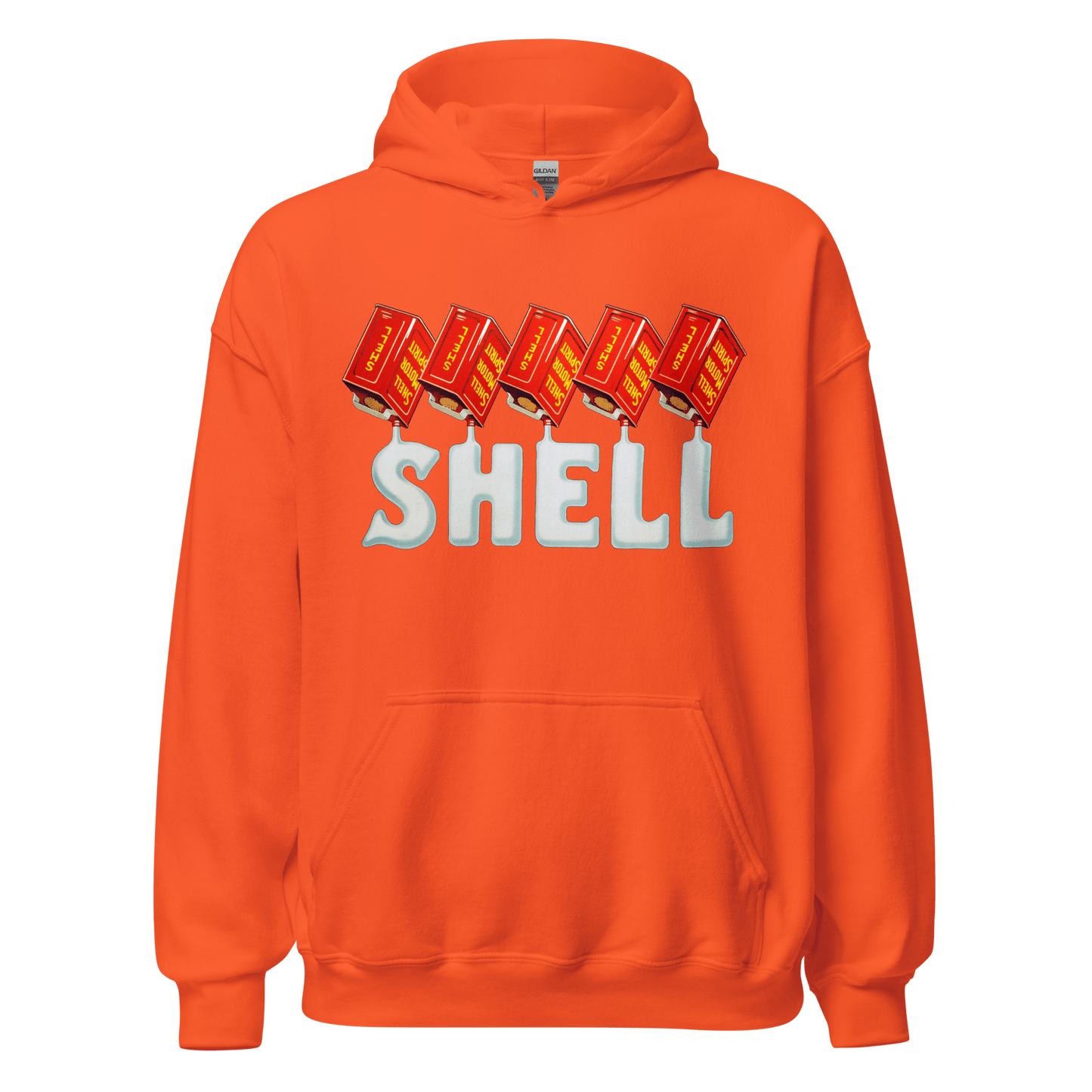 Shell Oils Retro Vintage Hoodie - 12 Colours! - Unisex S to 5XL - Mooving Merch